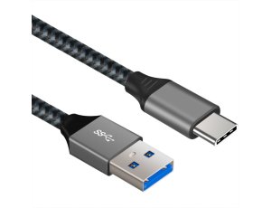 Kabel USB-A - USB-C ART QC3.0 15W 0.5 m Czarny