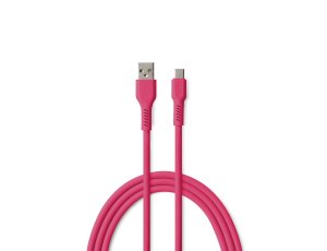 Kabel USB-A - USB-C COLORUM CK60-AC-02 1.8 m Różowy