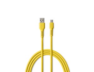 Kabel USB-A - USB-C COLORUM CK60-AC-05 1.8 m Żółty