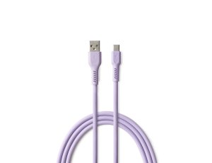 Kabel USB-A - USB-C COLORUM CK60-AC-09 1.8 m Lawendowy