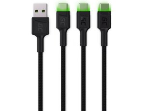 Kabel USB-A - USB-C GREENCELL 1.2 m
