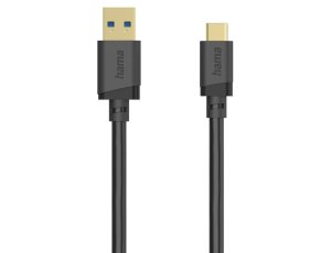Kabel USB-A - USB-C HAMA 202005 0.75m Czarny
