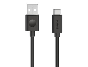Kabel USB-A - USB-C HAMA 60W 1.2 m Czarny