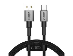Kabel USB-A - USB-C TECH-PROTECT UltraBoost DNA 15W 1 m Szary