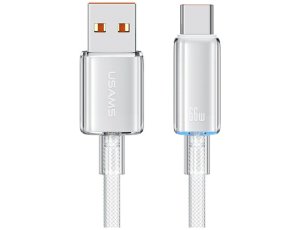 Kabel USB-A - USB-C USAMS Cloud Series US-SJ658 66W 1.2 m Biały