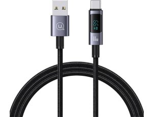 Kabel USB-A - USB-C USAMS Sufeng Series US-SJ673 66W 6A 1.2 m Czarny