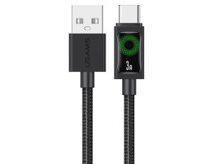 Kabel USB-A - USB-C USAMS U92 18W 1.2 m Czarny