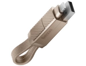 Kabel USB-A/USB-C - USB-C/Lightning ENERGEA Bazic GoCharge Alucable 60W 0.15m Złoty