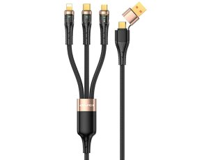 Kabel USB-A/USB-C - USB-C/Lightning/Micro USB AWEI CL-228 3w1 100W 1.5 m Czarny