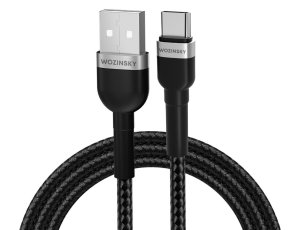 Kabel USB-A - USB-C WOZINSKY WNBAC2 2m Czarny
