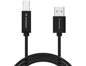 Kabel USB-B - USB-A WOZINSKY WKDDY3S 2m Czarny