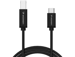 Kabel USB-B - USB-C WOZINSKY WKDDY1S 1m Czarny