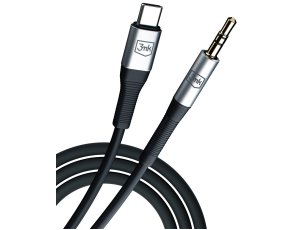 Kabel USB-C - Jack 3.5 mm 3MK Aux Cable 1 m Czarny