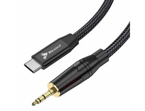 Kabel USB C - Jack  3,5 mm REAGLE - 1M AUX adapter dac stereo słuchawek głośników
