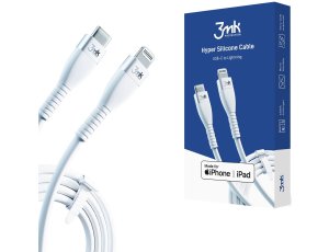 Kabel USB-C - Lightning 3MK Hyper Silicone Cable 1 m Biały