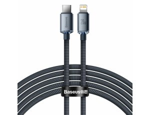 Kabel USB-C - Lightning BASEUS Crystal Shine 2 m Czarny