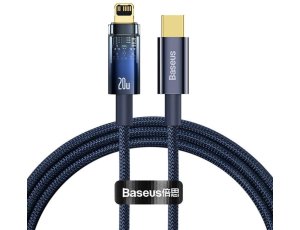 Kabel USB-C - Lightning BASEUS Explorer 1 m Niebieski