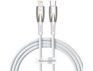 Kabel USB-C - Lightning BASEUS Glimmer 1m Biały