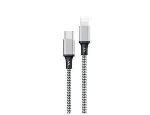 Kabel USB-C — Lightning ENCORE ENERGY EE118-CL 3m 27W Braided Czarno-biały