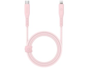 Kabel USB-C - Lightning ENERGEA Flow MFi 60W 1.5 m Różowy