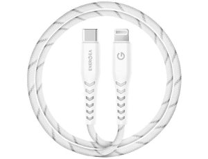 Kabel USB-C - Lightning ENERGEA Nyloflex MFI 1.5 m Biały