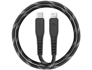 Kabel USB-C - Lightning ENERGEA Nyloflex MFI 1.5 m Czarny