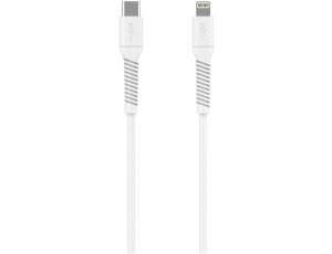 Kabel USB-C - Lightning FIXED FIXDLS2-CL12-WH 60W 0.3 m Biały