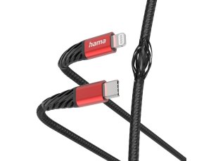 Kabel USB-C Lightning HAMA Extreme 1.5 m Czarno-czerwony