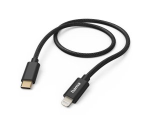 Kabel USB-C - Lightning HAMA Fabric 1.5 m Czarny