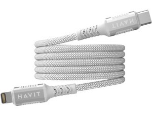 Kabel USB-C - Lightning HAVIT CB6298 30W 1m Biały