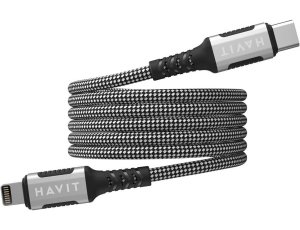 Kabel USB-C - Lightning HAVIT CB6298 30W 1m Czarny