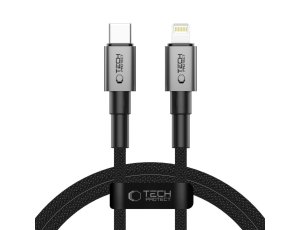 Kabel USB-C - Lightning TECH-PROTECT UltraBoost DNA PD27W/3A 1 m Szary