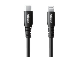 Kabel USB-C - Lightning TRUST Ndura 1m Czarny