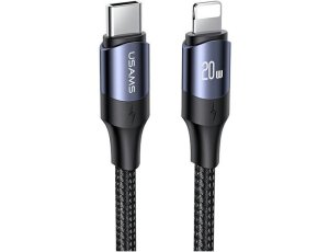 Kabel USB-C - Lightning USAMS 1.2 m 20W Czarny