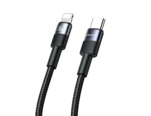 Kabel USB-C - Lightning USAMS 30W 1.2m Czarny