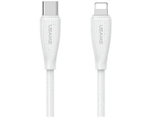 Kabel USB-C - Lightning USAMS Green Series SJ717 30W 1 m Biały