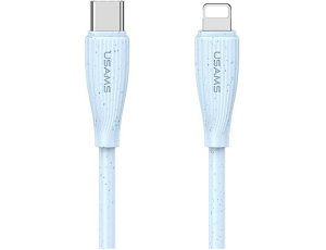 Kabel USB-C - Lightning USAMS Green Series SJ717 30W 1 m Niebieski