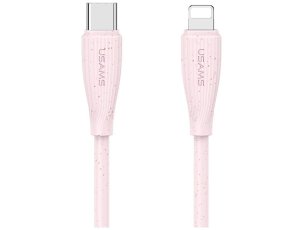 Kabel USB-C - Lightning USAMS Green Series SJ717 30W 1 m Różowy
