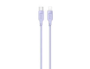 Kabel USB-C - Lightning USAMS Lithe Series 20W 1.2 m Fioletowy