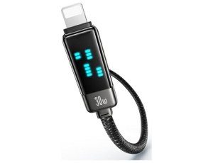 Kabel USB-C - Lightning USAMS Meteor Series 30W 1.2 m Czarny
