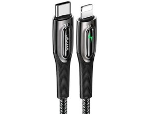 Kabel USB-C - Lightning USAMS SJ518USB01 1.2m Czarny