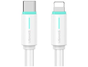 Kabel USB-C - Lightning USAMS SJ735USB02 30W 1 m Biały