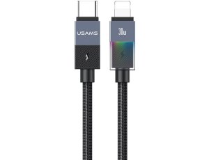 Kabel USB-C - Lightning USAMS SJ776 30W 1.2m Szary