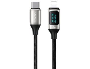 Kabel USB-C - Lightning USAMS U78 SJ545USB02 1.2m Czarny