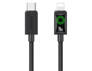 Kabel USB-C - Lightning USAMS U92 30W 1.2 m Czarny