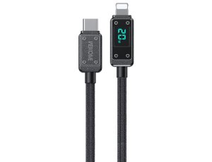Kabel USB-C - Lightning WEKOME WDC-08 Vanguard Series 20W 1 m Czarny