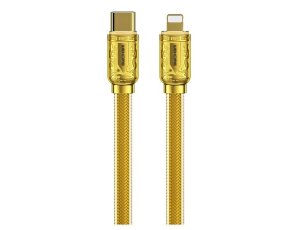 Kabel USB-C - Lightning WEKOME WDC-163 Sakin Series PD 20W 1 m Złoty