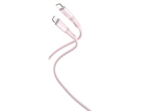 Kabel USB-C - Lightning XO NB-Q226A 27W 1 m Różowy