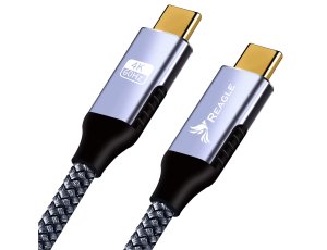 Kabel USB-C REAGLE RUC200L - 2M Thunderbolt 3 USB-C 3.2 PD 100W 20 Gb/s 4K 60Hz QC