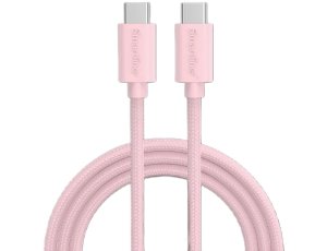 Kabel USB-C - USB-C 2.0 SMARTLINE 60W 2m Różowy